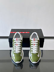 Okify Prada America Cup Green Olive Men Sneakers  - 2