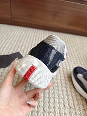 Okify Prada America Cup Dark Blue Patent Unisex Sneakers (has big size) - 3