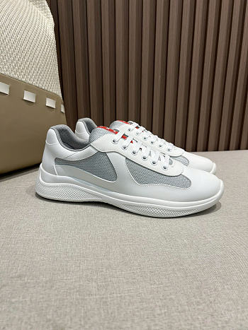 Okify Prada America Cup White Unisex Sneakers (has big size)