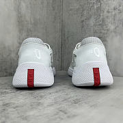 Okify Prada America Cup White Patent Unisex Sneakers (has big size) - 6