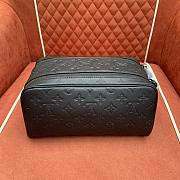 Okify Louis Vuitton Dopp Kit Bag Black M12645 28x15x16.5cm - 2