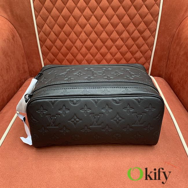 Okify Louis Vuitton Dopp Kit Bag Black M12645 28x15x16.5cm - 1