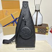 Okify Louis Vuitton Duo Slingbag Black M21890 20x42x6cm - 1