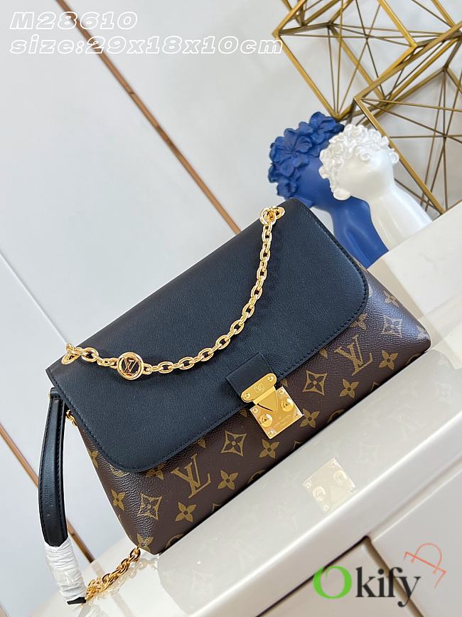 Okify Louis Vuitton Madeleine PM Bag Black M28610 29x18x10.5cm  - 1