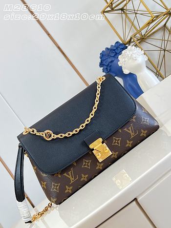Okify Louis Vuitton Madeleine PM Bag Black M28610 29x18x10.5cm 