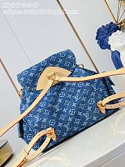 Okify Louis Vuitton Montsouris Cargo Denim Bag/Backpack M27330 32x30x16cm - 4