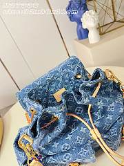 Okify Louis Vuitton Montsouris Cargo Denim Bag/Backpack M27330 32x30x16cm - 2