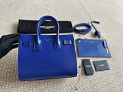 Okify YSL Sac De Jour Bag Blue Plain Leather 26x21x13cm - 1