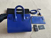 Okify YSL Sac De Jour Bag Blue Plain Leather 26x21x13cm - 5