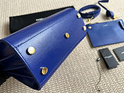 Okify YSL Sac De Jour Bag Blue Plain Leather 26x21x13cm - 3