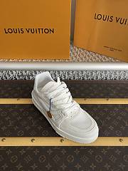 Okify Louis Vuitton Trainer White Sneakers Unisex - 4