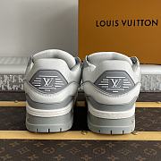 Okify Louis Vuitton Trainer Gray Sneakers Unisex - 2