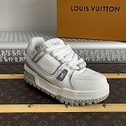 Okify Louis Vuitton Trainer Gray Sneakers Unisex - 4