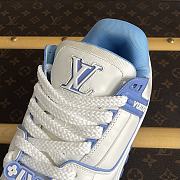 Okify Louis Vuitton Trainer Blue Sneakers Unisex - 6