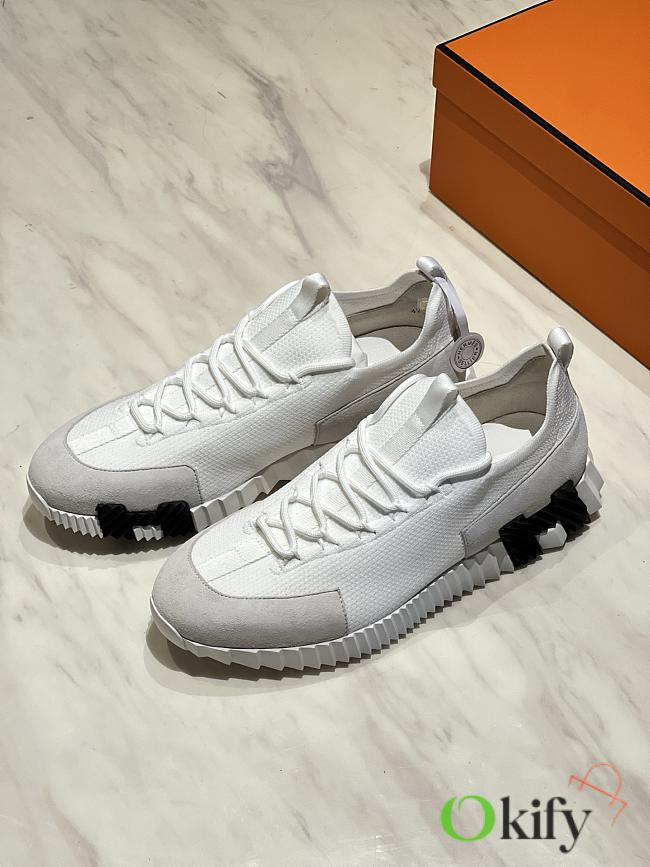 Okify Hermes Bouncing White Men Sneakers 29709 (has big size) - 1