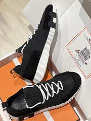 Okify Hermes Bouncing Black Men Sneakers 29711 (has big size) - 6