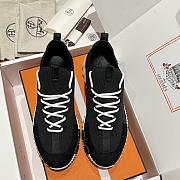 Okify Hermes Bouncing Black Men Sneakers 29711 (has big size) - 2
