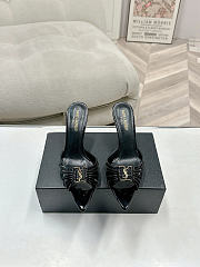 Okify YSL Black High Heels 9cm 29718 - 3