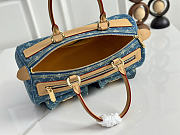 Okify Louis Vuitton Speedy Bag Denim Blue M95019 30x17x15cm - 6