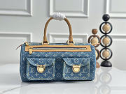Okify Louis Vuitton Speedy Bag Denim Blue M95019 30x17x15cm - 1