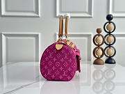 Okify Louis Vuitton Speedy Bag Denim Pink M95214 30x17x15cm - 6