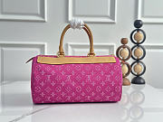 Okify Louis Vuitton Speedy Bag Denim Pink M95214 30x17x15cm - 5