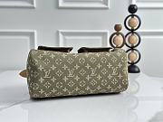 Okify Louis Vuitton Speedy Bag Denim Green M95215 30x17x15cm - 4