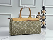 Okify Louis Vuitton Speedy Bag Denim Green M95215 30x17x15cm - 3