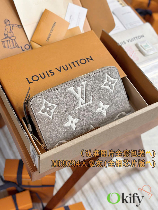 Okify Louis Vuitton Gray Long Wallet M69794 19.5x10.5x2.5cm - 1