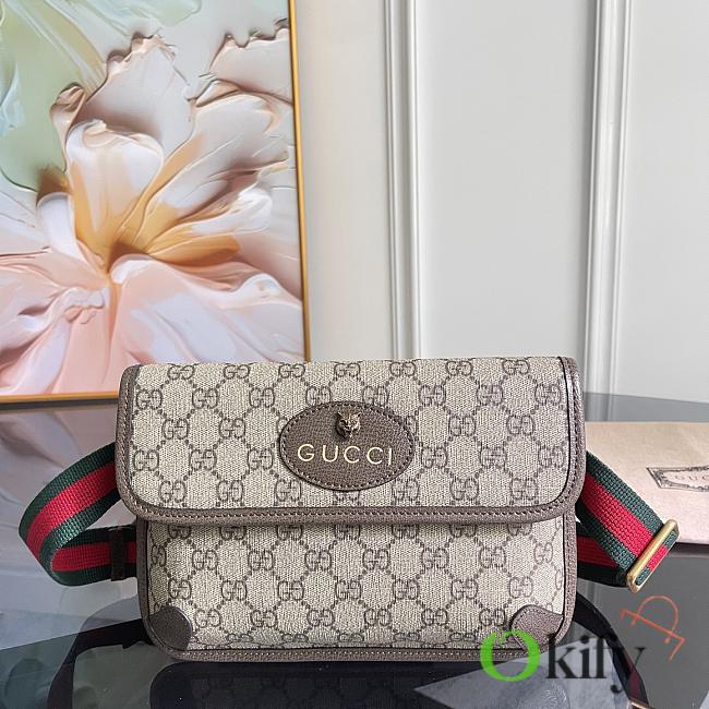 Okify Gucci Neo Vintage GG Supreme Belt Bag 493930 24.5x17.5x3.5cm  - 1
