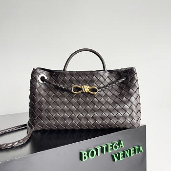 Okify Bottega Veneta Andiamo East West Bag Dark Brown 29x18x10cm 754990