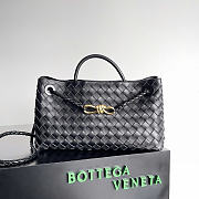 Okify Bottega Veneta Andiamo East West Bag Black 29x18x10cm 754990 - 1