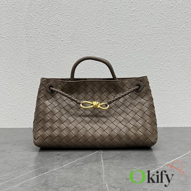 Okify Bottega Veneta Andiamo East West Bag Light Brown 29x18x10cm 754990 - 1