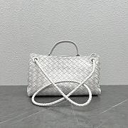 Okify Bottega Veneta Andiamo East West Bag White 29x18x10cm 754990 - 2