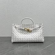 Okify Bottega Veneta Andiamo East West Bag White 29x18x10cm 754990 - 1
