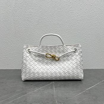 Okify Bottega Veneta Andiamo East West Bag White 29x18x10cm 754990
