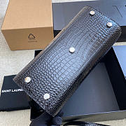 Okify YSL Sac De Jour Baby Bag Black Crocodile Patent 26x22x13cm - 4