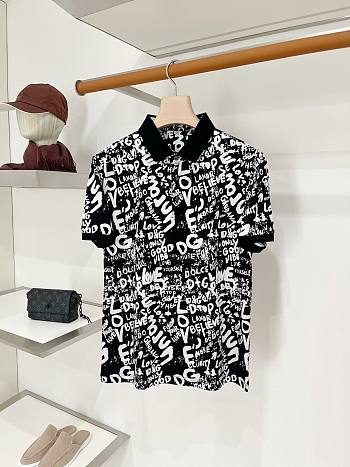 Okify Dolce & Gabbana Black Polo Shirt (has big size) 29736