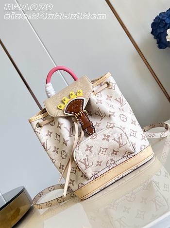 Okify Louis Vuitton Montsouris Mini LV Crafty Backpack M2A079 24x25x12cm