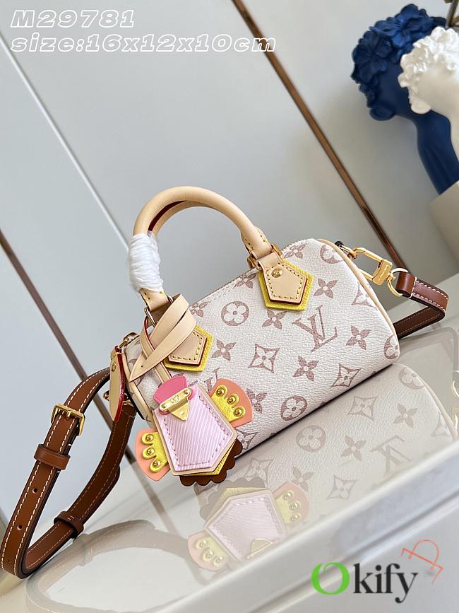 Okify Louis Vuitton Nano Speedy Bag LV Crafty M29781 16x12x10cm - 1