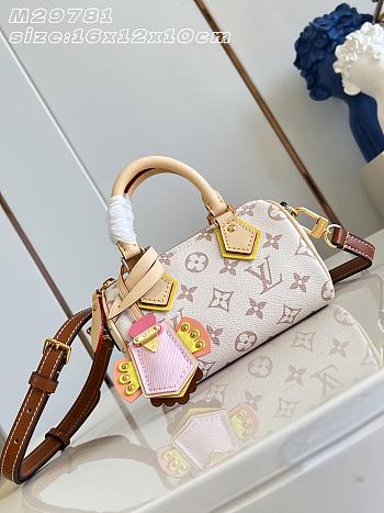 Okify Louis Vuitton Nano Speedy Bag LV Crafty M29781 16x12x10cm