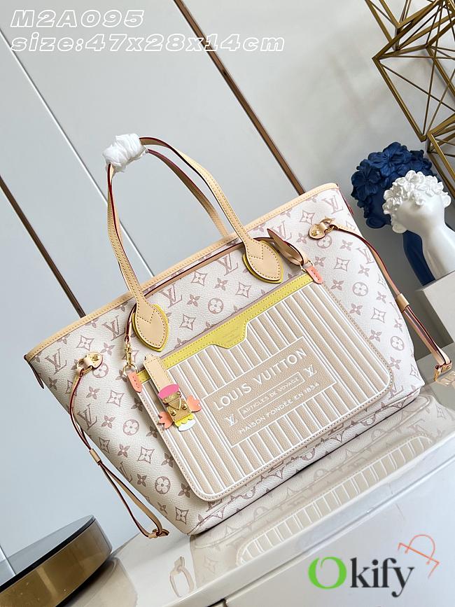 Okify Louis Vuitton Neverfull Inside Out MM LV Crafty Bag M2A095 47x28x14cm - 1