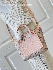 Okify Louis Vuitton Neverfull Inside Out BB Strap Bag Pink M2A466 26x16x11cm - 2