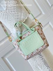 Okify Louis Vuitton Neverfull Inside Out BB Strap Bag Green M2A465 26x16x11cm - 4