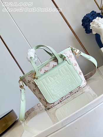 Okify Louis Vuitton Neverfull Inside Out BB Strap Bag Green M2A465 26x16x11cm