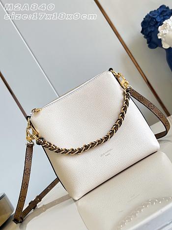 Okify Louis Vuitton Mini Multipass Bag White M2A840 17x18x9cm