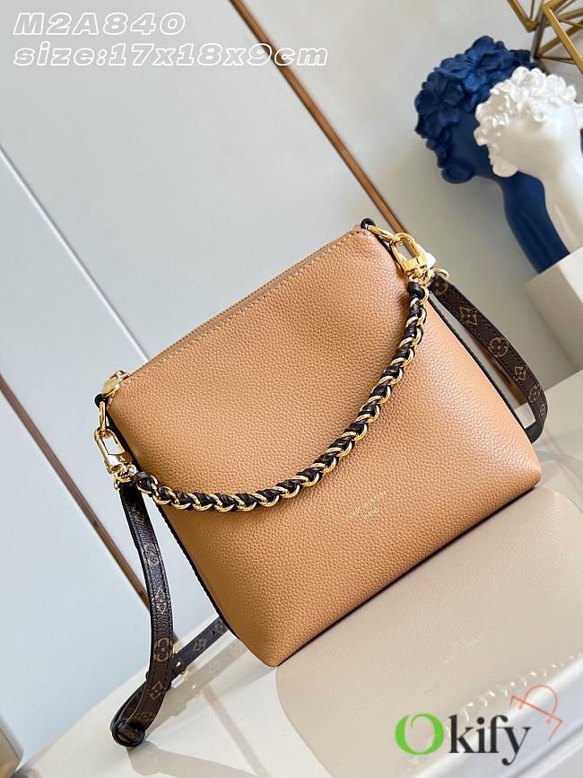 Okify Louis Vuitton Mini Multipass Bag Light Brown M2A840 17x18x9cm - 1