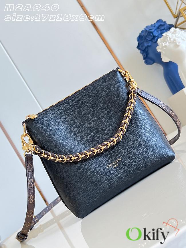Okify Louis Vuitton Mini Multipass Bag Black M2A840 17x18x9cm - 1