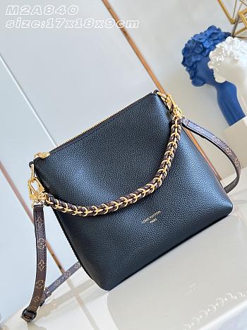 Okify Louis Vuitton Mini Multipass Bag Black M2A840 17x18x9cm