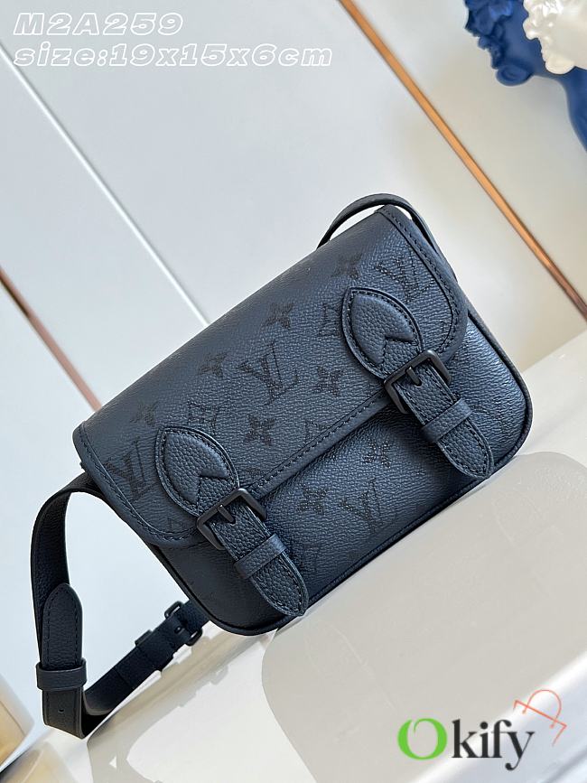 Okify Louis Vuitton Satchel Bag Black M2A259 19x15x6cm - 1